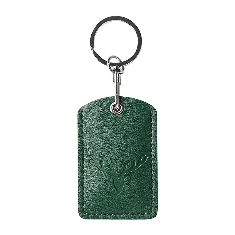 1Pc Access Card Case Lederen Kaarthouder Sleutelhanger Sleutelhanger Deurslot Access Tags Id Card Case Sleutelhanger Toegangskaart Tas