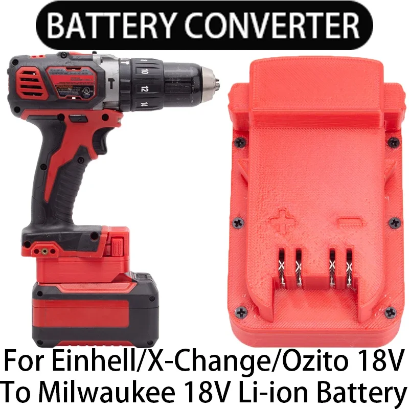 

Adapter for Milwaukee 18V Li-Ion Tools Converter To Einhell/X-Change/Ozito 18V Li-Ion Battery Powered Tool Accessories