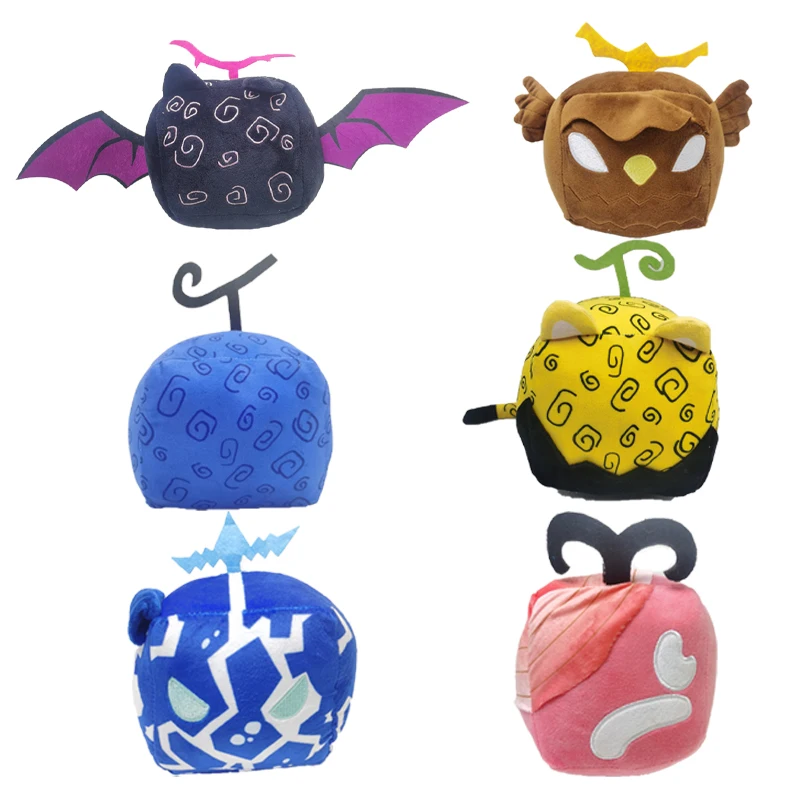 Fantasy Fruit Plush Toy Multi-Style 15cm Stuffed Doll with round Spiral Vine Collectible Decorative Gift Item