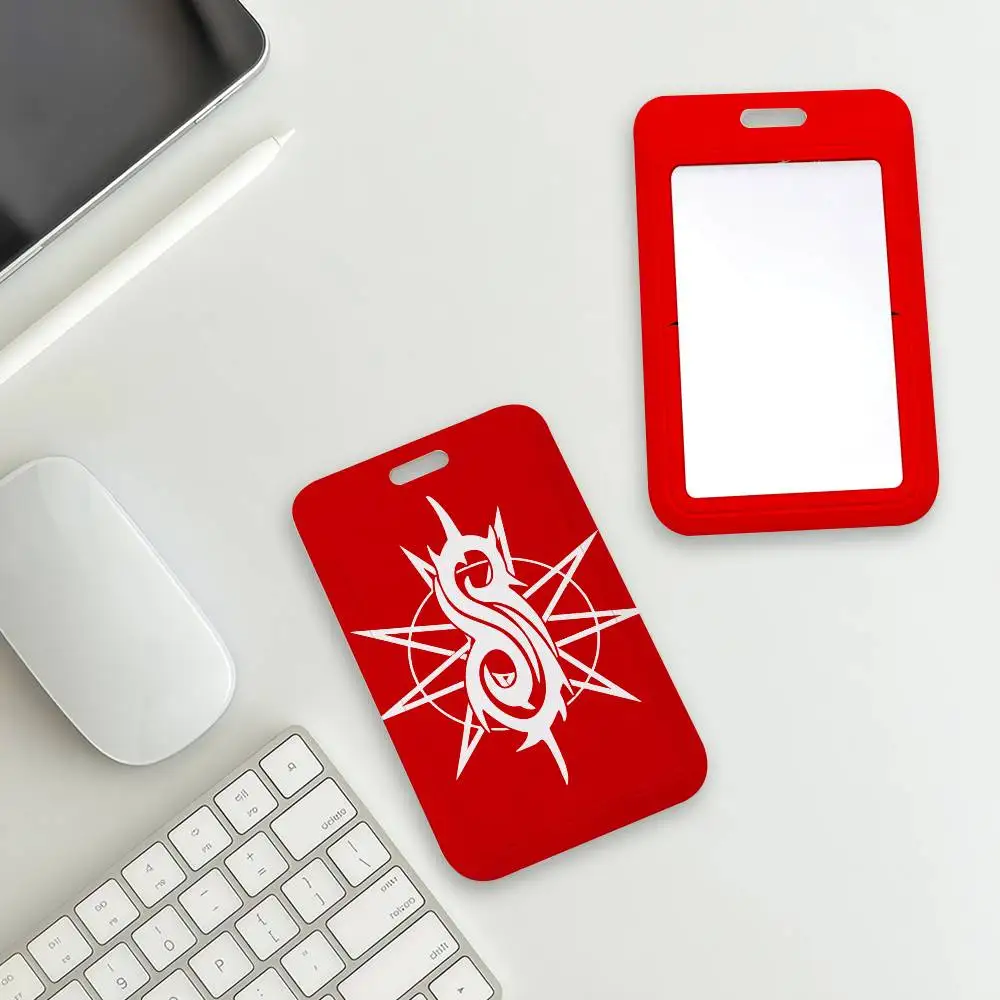 Rock Band S-Slipknot-S-Music Card Holder Student Campus Meal Cards Public Transport Subway Cardcase