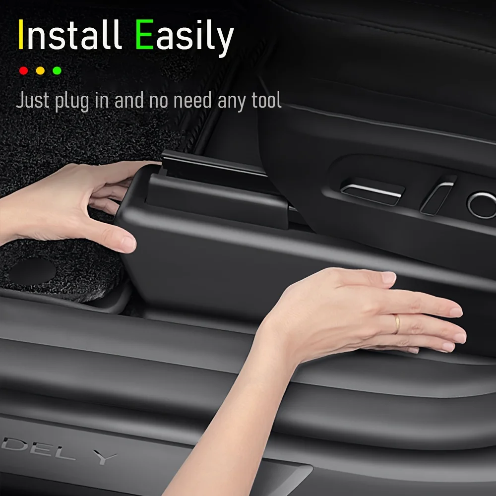 

7 шт. для Tesla для модели Y 2025 Juniper, защитная направляющая для сиденья-прочный пластиковый чехол для защиты от ударов,