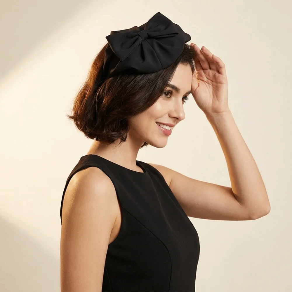 Elegant Oversized Polka Dot Headband Non-slip Soft Fabric Half Hat Style Hairband Lightweight Comfortable Wide Hair Hoop Makeup