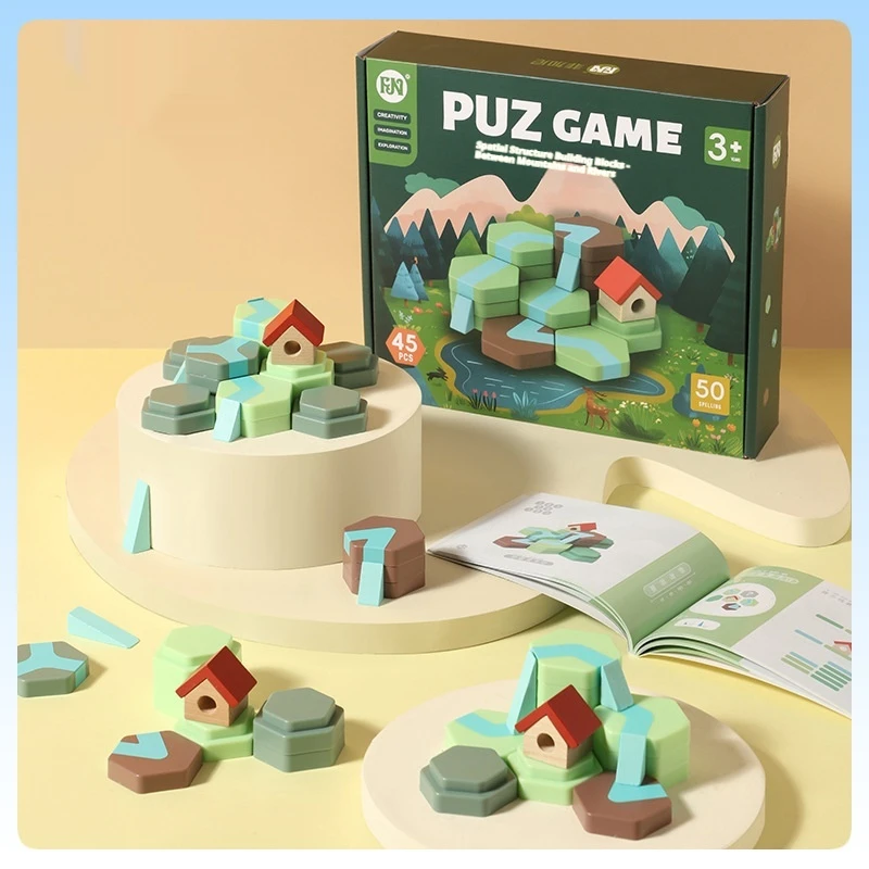 مكعبات بناء متعددة الوظائف ألعاب تعليمية تحت عنوان الفضاء بناء ذكي ألعاب خشبية كبيرة تجميع مجاني