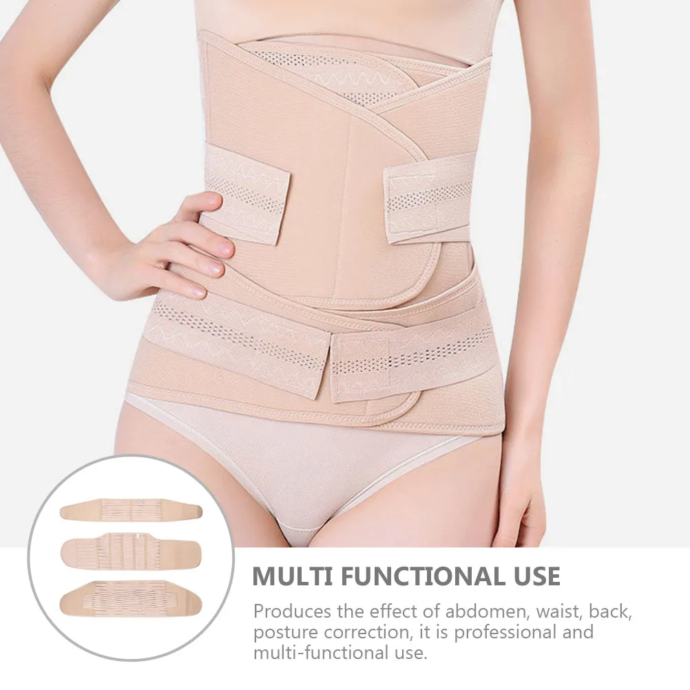 3 Pcs Belly Belt Abdominal Binder for Women Cactus Khaki Convenient Belly Binder Shapewear Waist Trainer Slimming Supply