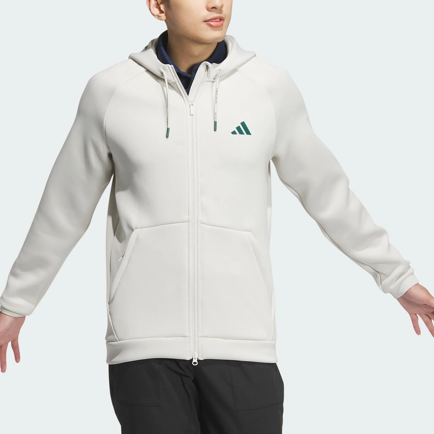 

Adidas genuine New Men's Retro Zipper Hooded Jacket IX5708