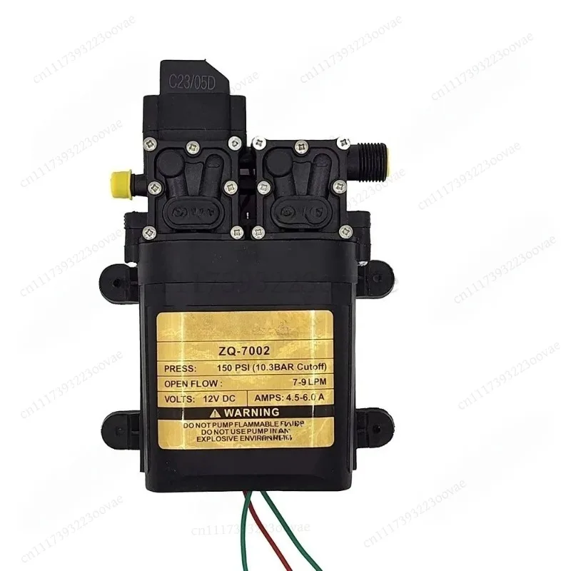 LK_12V Diaphragm Water Pump 7-9LPM 150PSI DC Self-Priming Fresh Water Spray Pump Adjustable Pressure Switch for RV Marine view 2