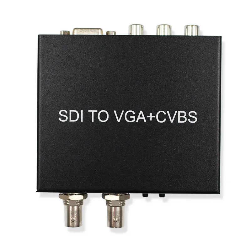 SDI to VGA+CVBS/AV/RCA Converter Broadcast SDI Video Converter Convert SD/ HD/ 3G-SDI Signal to VGA & CVBS & SDI Signal