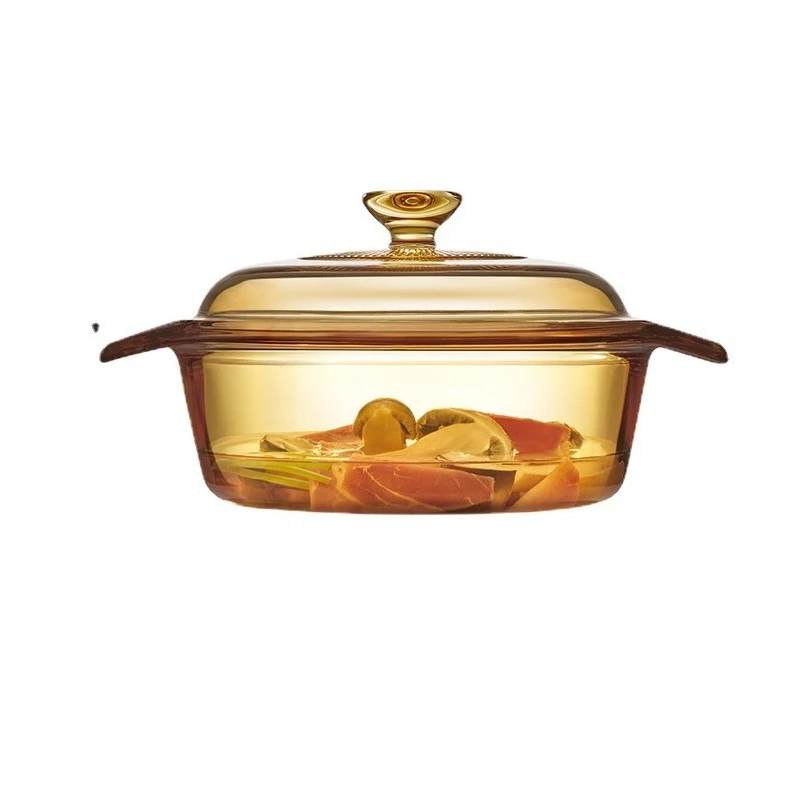 

Transparent pot, saucepan, household, glass, complementary food, fashionable, do not pick stoves