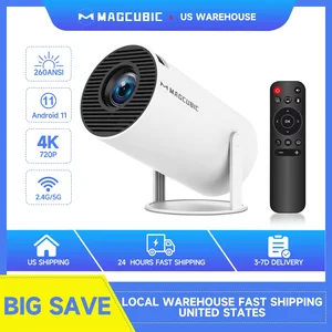 Magcubic Mini Portable HY300 Pro Projector 4K Full HD Native 720P 260ANSI BT5.0 Android 11 Home Theater Outdoor Projector