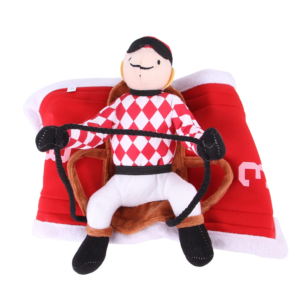 

Horse Racing Suit Dog Clothes Cotton Costume Various Sizes Small Medium Large Dogs Plastic Buckle Holiday Outfit Halloween