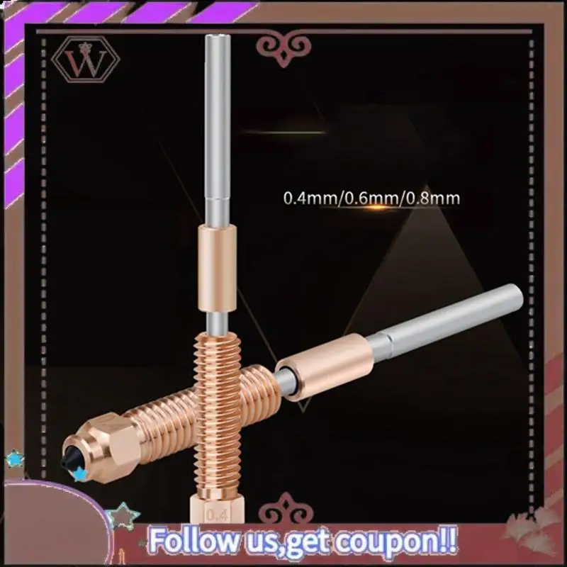 ABBG-طباعة عالية التدفق ترقية فوهة ملحقات الطابعة ثلاثية الأبعاد الأصفر للطابعة K1 Max K1C Ender-3 V3 ثلاثية الأبعاد Hotend 0.4 مم 0.6 مم 0.