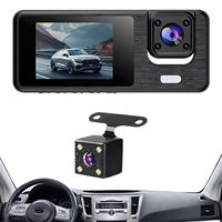 Video Camera for Car 3 Channel Dash Camera 1080P WIFI Recorder Front Rear Infrared Night Vision Reversing Image for Blind Spot
