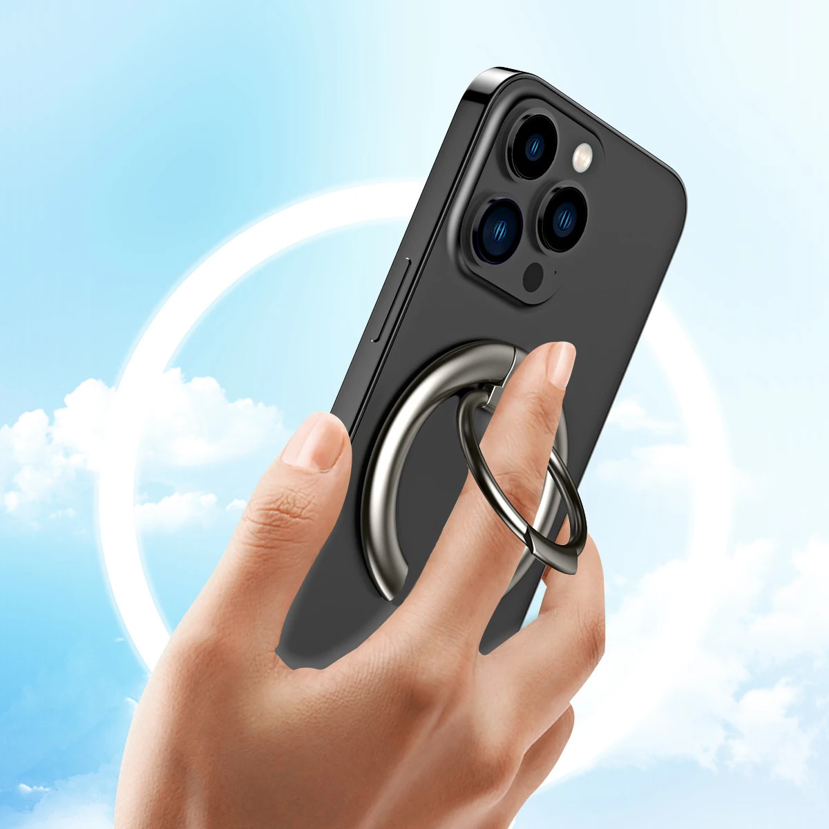

Strong Magnetic Mobile Phone Finger Ring Holder for Magsafe Cellphone Magnet Stand Support for iPhone 14 15 16 Samsung