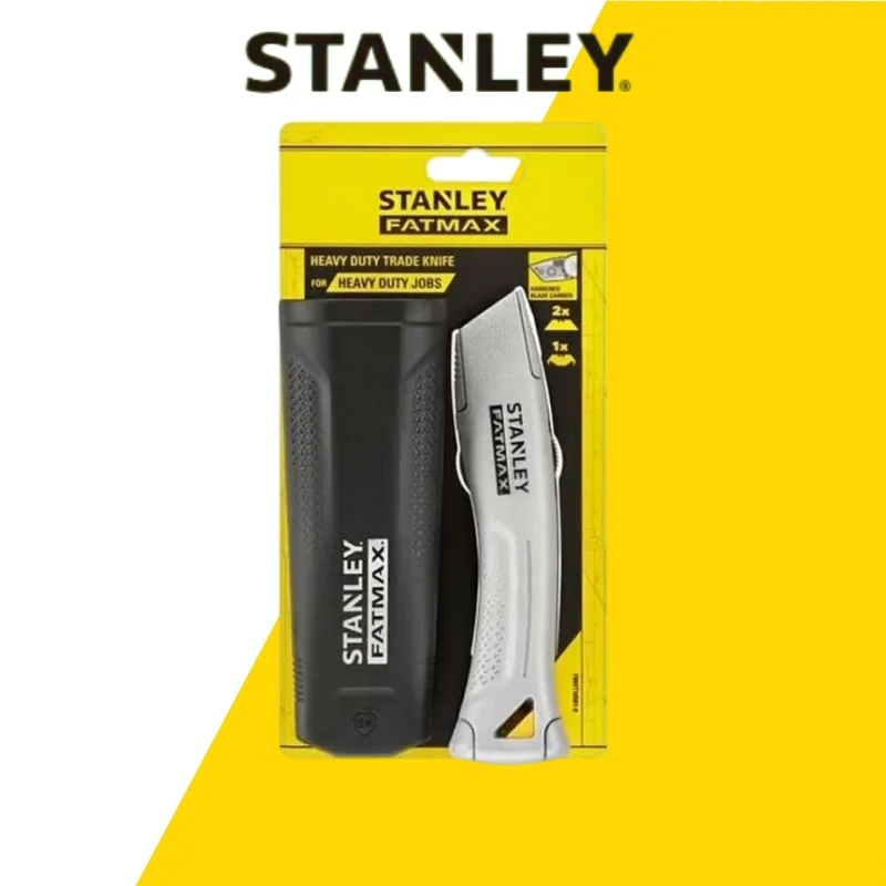 STANLEY FMHT10501-0 Multifunctioneel mes met stevige hoes, 3 verwisselbare messen, multifunctioneel snijgereedschap.