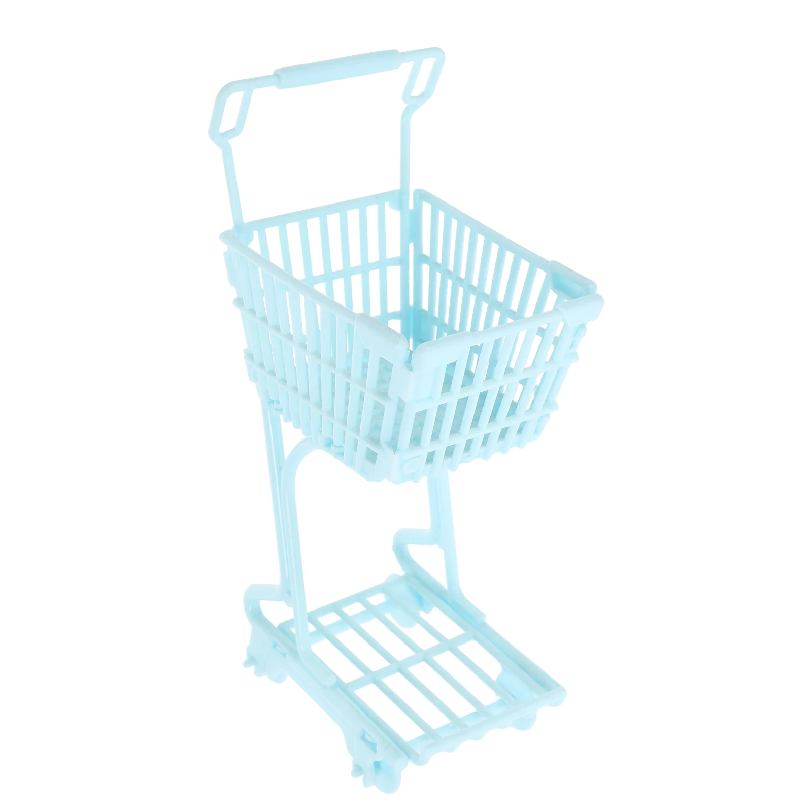

1pcs Mini Shopping Cart For Toddlers Small Basket With Handle Pink Trolley Pretend Organizational Game Baby Cart Cover