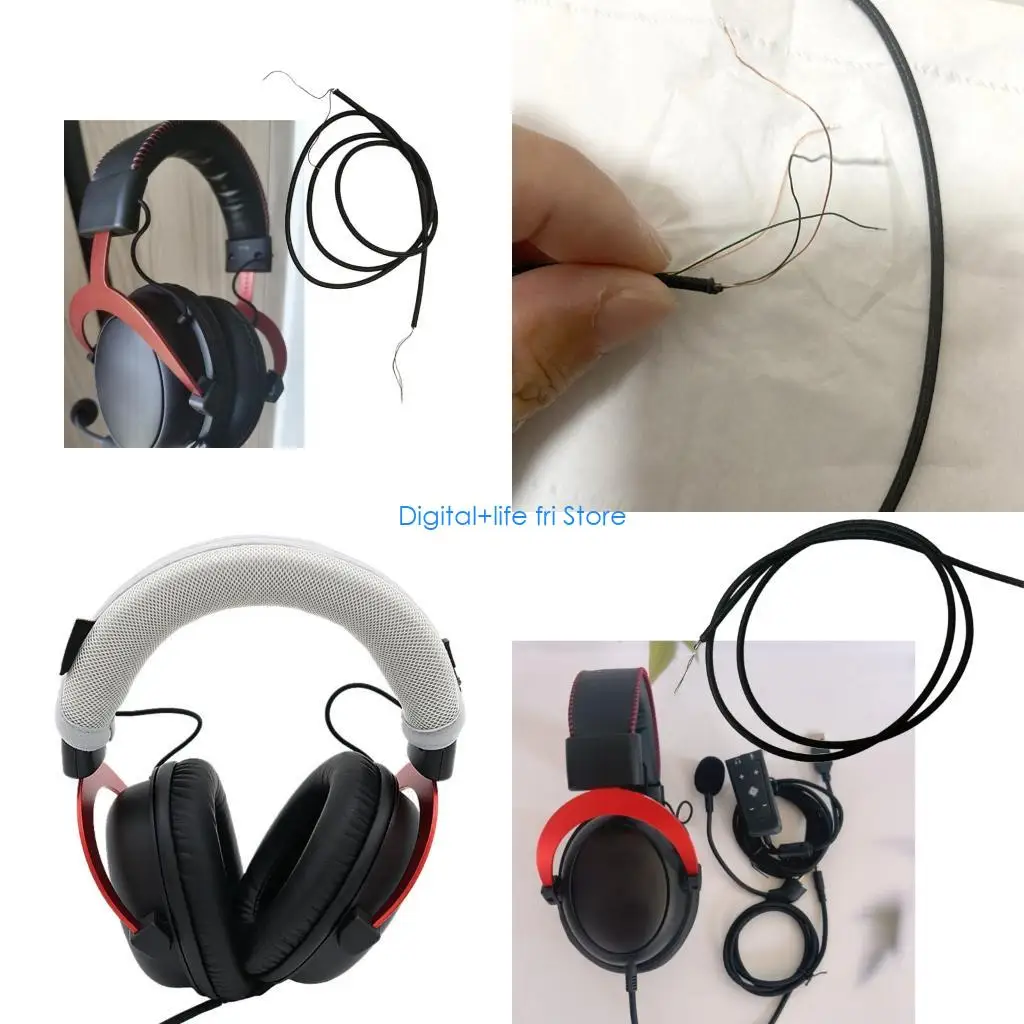 E06D Headband Cable Replacement for Could2 II Headphones Offering Simple Installation