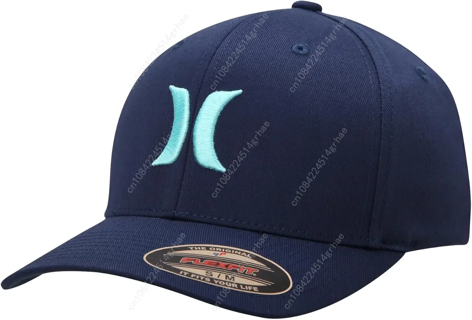 Gorra de Béisbol H-Hurley para Hombre, Gorras de Béisbol Flexfit Ajustadas, Logotipo Bordado, Algodón de Alta Calidad, Gorras de Camionero Cerradas para Exteriores
