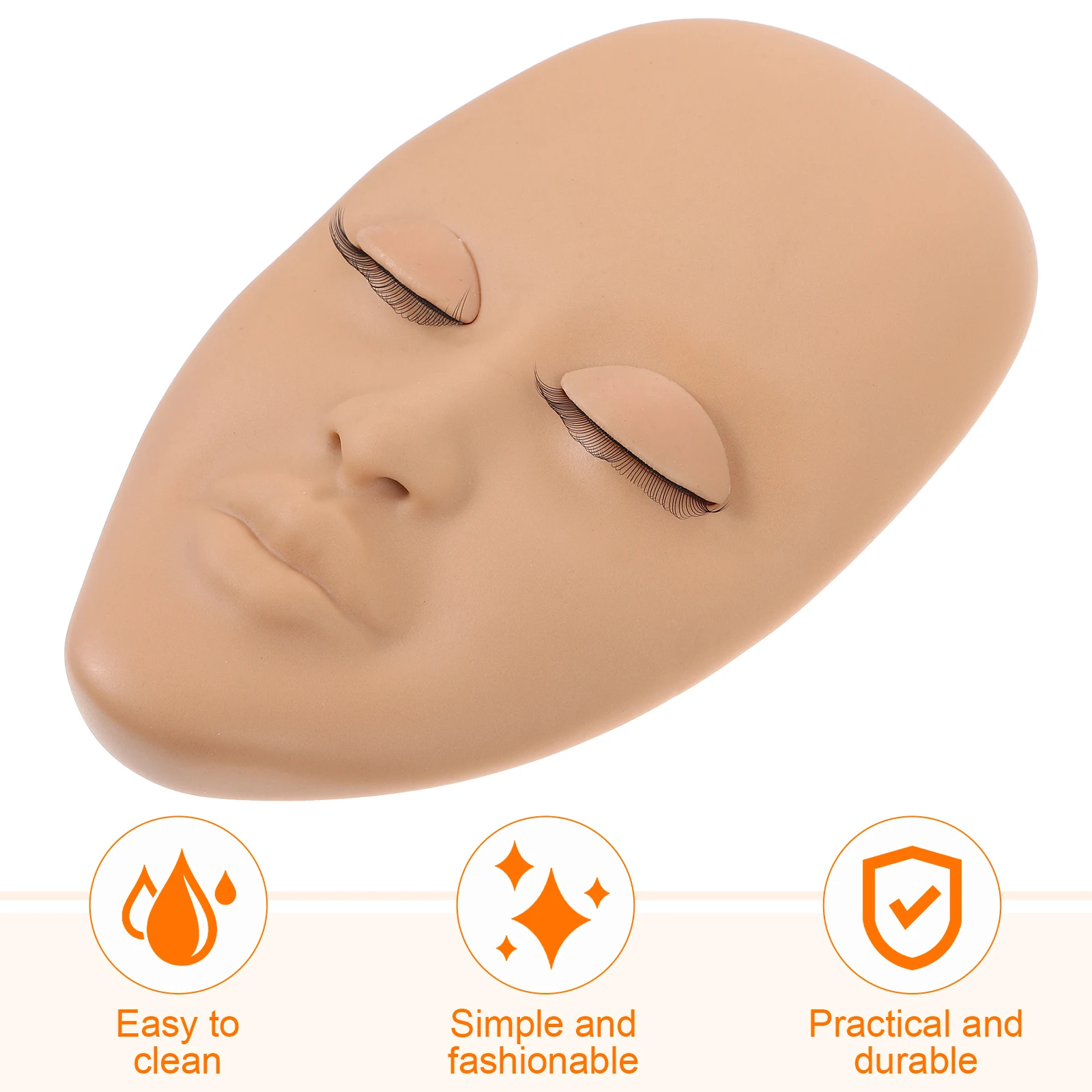 لاش عارضة أزياء رئيس رمش تمديد ممارسة التدريب رئيس ماكياج ممارسة الوجه للمبتدئين قابلة لإعادة الاستخدام لاش تمديد التدريب