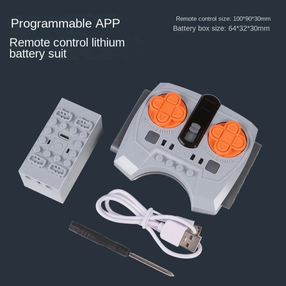 Para bloques de construcción PF MOC 2,0 versión mejorada funciones de potencia piezas de Motor técnico M/L/XL controlador receptor de servomotor DIY