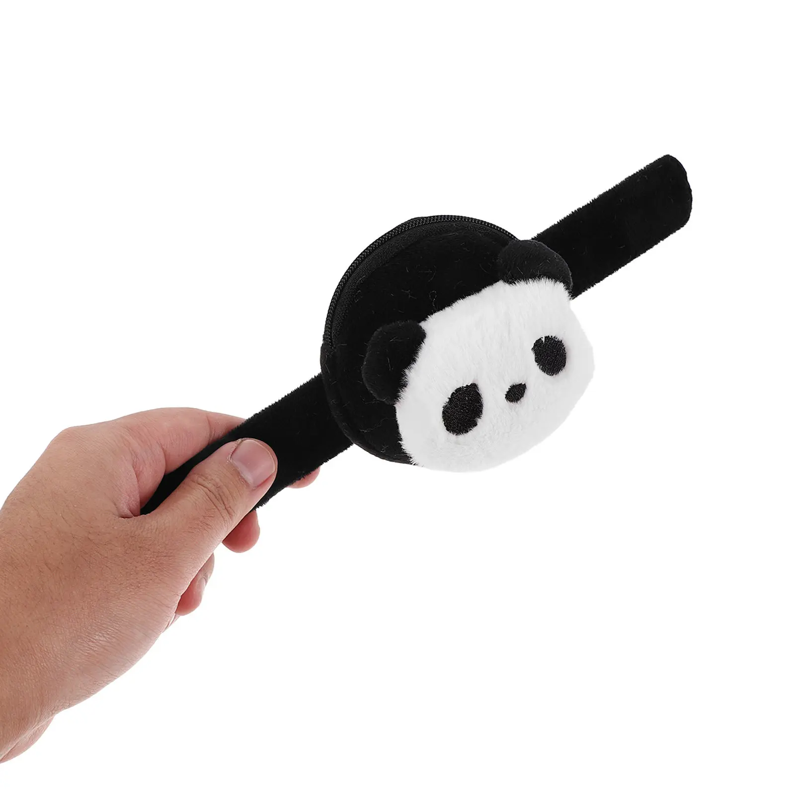 

6Pcs Panda Slap Bracelet Coin Purse - Cute Black White Animal Snap Wrist Band - Portable Change Purse for Party Favors Birthday