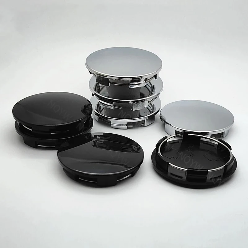 4Pcs/Set 68mm Car Vehicle Wheel Hub Center Cap Cover ABS Black Silver Universal High Quality Durable Exterior Auto Accessories