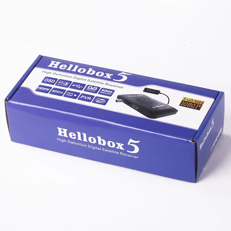 Hellobox 5 Satellite TV Receiver Support H.265 HEVC T2MI USB WiFi Auto CCCAM Cline Hellobox 6 Set Top Box DVB-S2