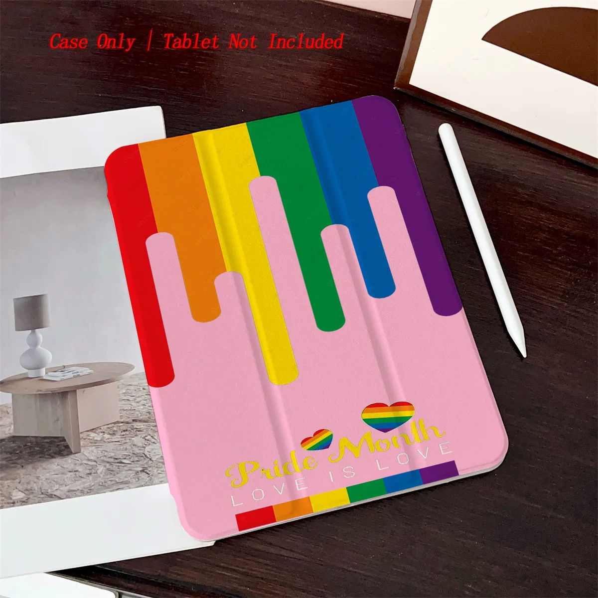 

360 ° Вращающийся складной чехол для iPad — яркий милый дизайн с героями мультфильмов для Apple iPad 10,9/11/12,9 дюймов