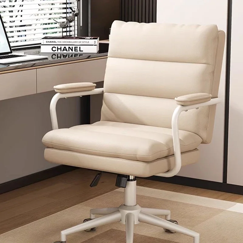 Extension Mobile Office Chairs Leather Pillow Ergonomic Design Swivel Work Chair Lounge Floor Cadeira Gamer Office Furnitures