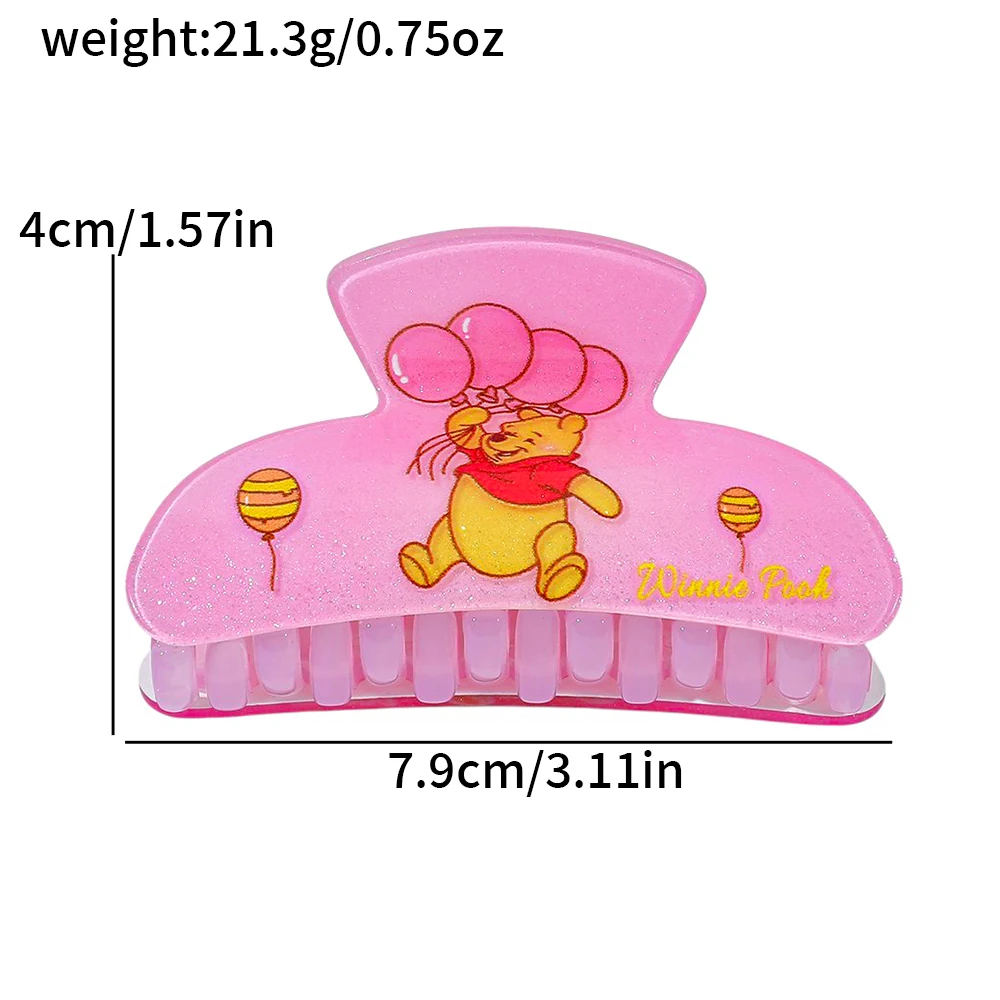 1PC/6PCS 디즈니 위니 더 푸 귀여운 헤어 클로, 다기능 헤어 액세서리 헤어 클로