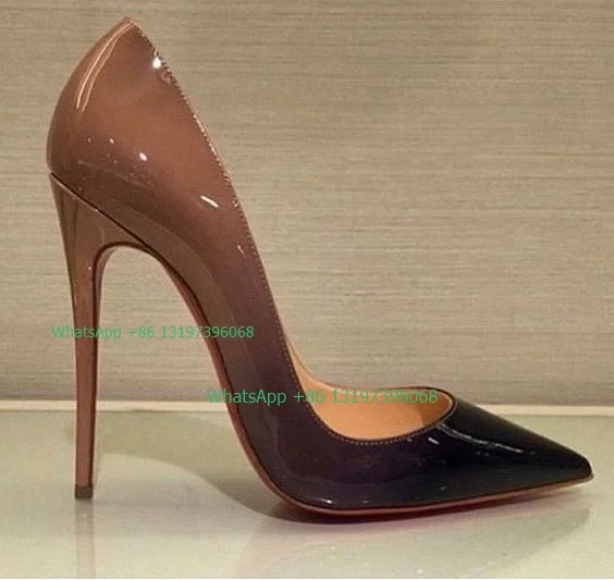 Lady Rose Red Design Color High Heels 10cm 8cm 12cm Rose Gold Color Sexy Pointed Toe Shoes Office Lady High Heels Size Footwear