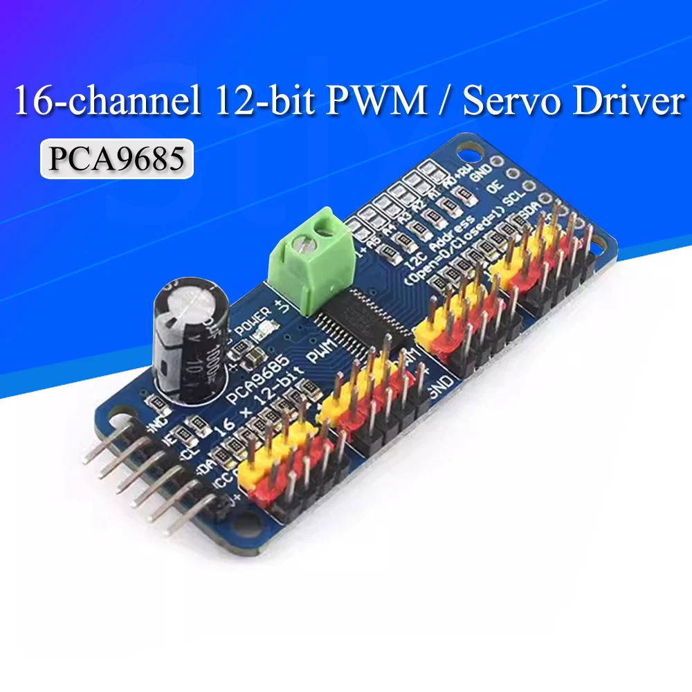 PCA9685PW 16 Channel 12-Bit PWM Servo Shield Driver I2C Interface PCA9685 Module For Raspberry Pi