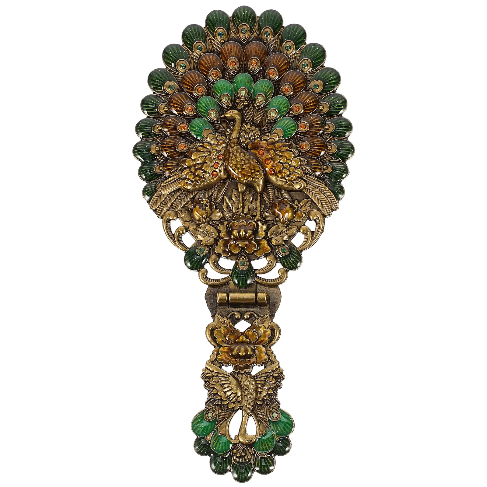 Compact Vintage Handheld Mirror for Travel Makeup Use Portable Foldable Mirror Chic Women's Dressing Tool