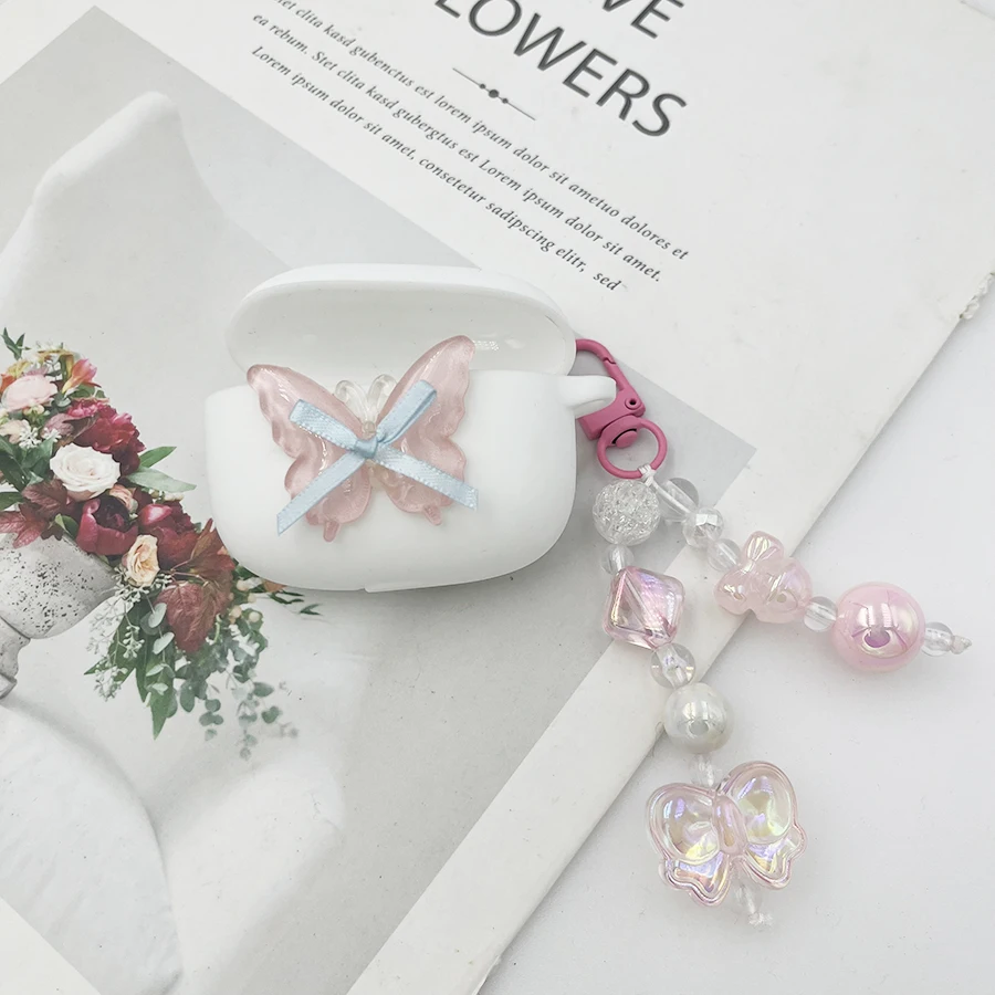 flower case For JBL WAVE BUDS 2 /WAVE100 /LIVE FREE NC/NC+/NC2 Case Silicone Earphone cover for JBL WAVE 100 TWS case view 4