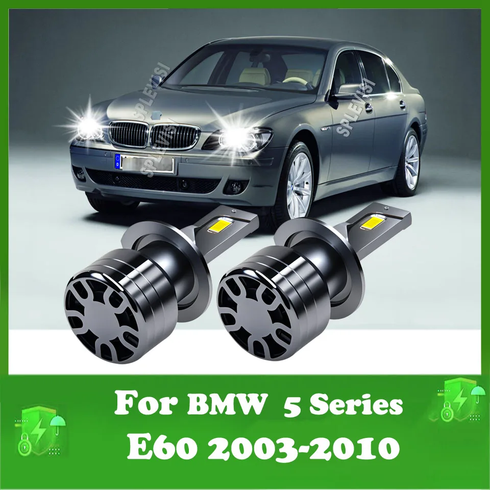 LED ไฟหน้า H7 Turbo รถหลอดไฟ 18000LM สองด้านชิป CSP สําหรับ BMW 7 Series E65, e66 2002 2003 2004 2005 2006 2007 2008