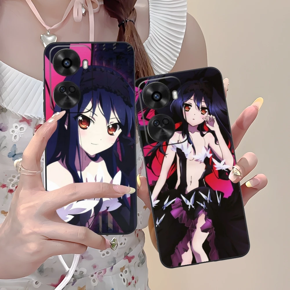 Accel World Kuroyukihime Mobile Cell Phone Case for Huawei Nova 12 11 10 9 8 7 Pro SE 5G Black Soft Phone Cover Shell