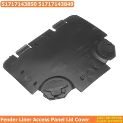 For BMW E82 E88 E90 E91 Front Wheel Arch Fender Liner Access Panel Lid Cover Headlight Bulb Replacement 51717143850 51717143849