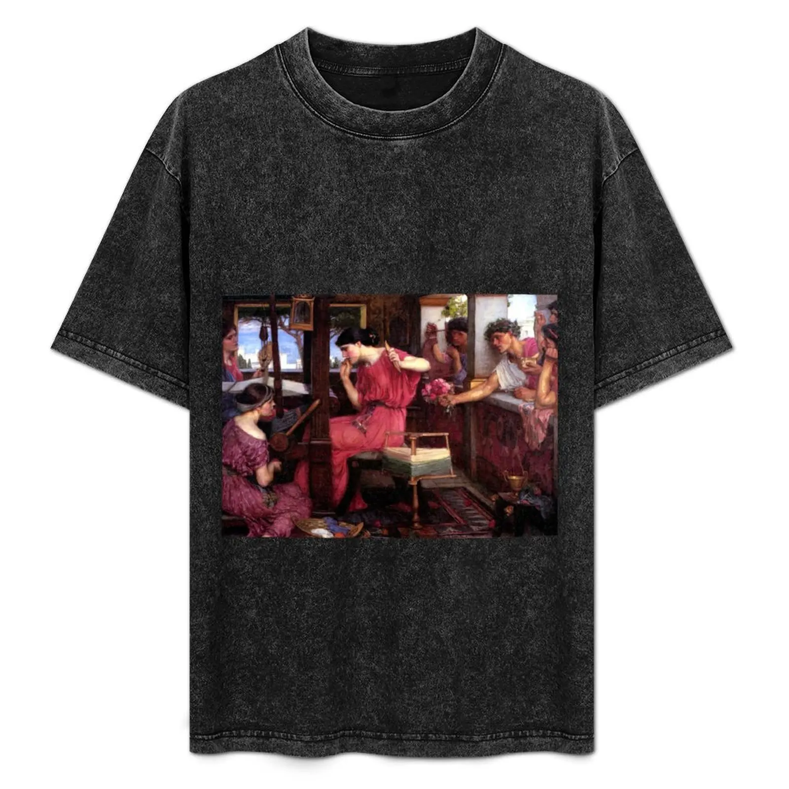 Penelope and her Suitors - John WIlliam Waterhouse T-Shirt plus size tops tees sports fans t shirts for men graphic