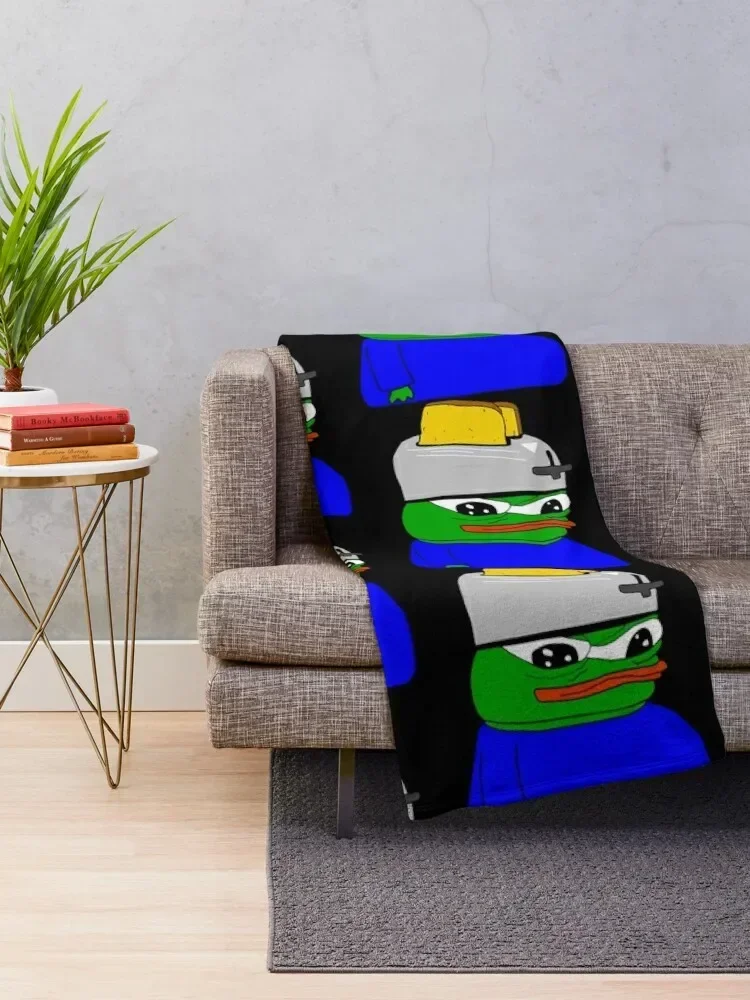 Rare Pepe Toaster Head Apu Throw Blanket Luxury St Summer Beddings Blankets For Bed Blankets