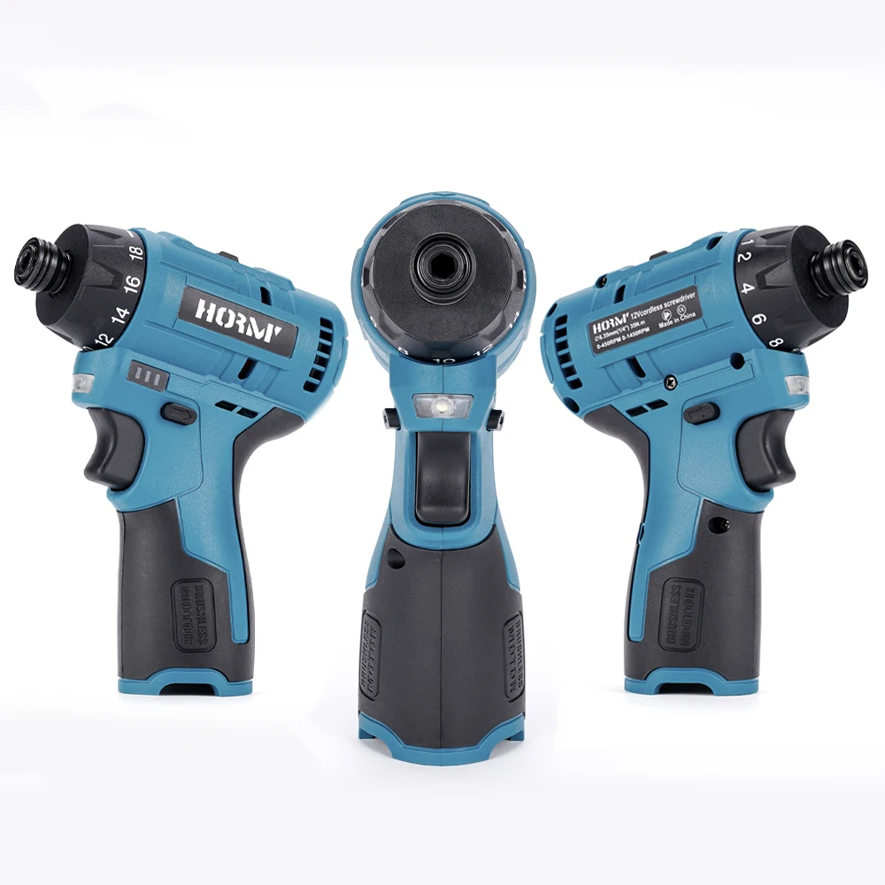 12V Brushless Electric Screwdriver Cordless Impact Drill Adjust Torque Rechargeable Hand Driver Wrench Tool For Makita Battery