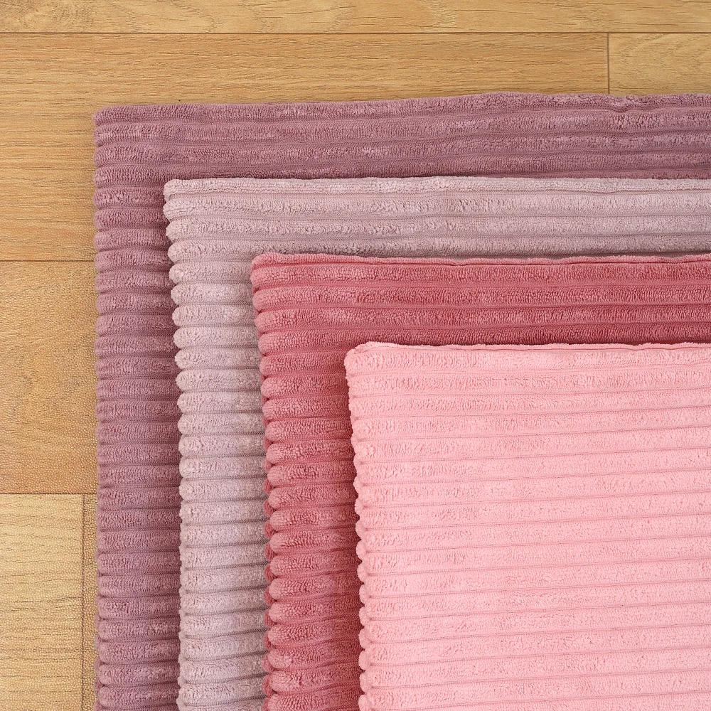 BUYNOW 1PC 4 Teile/satz Rosa Cord Dekor Couch Wurf Kissenbezüge Gestreifte Kissenbezüge Weiche Boho Quadratische Kissenbezüge Hause Sofa – Detail 7