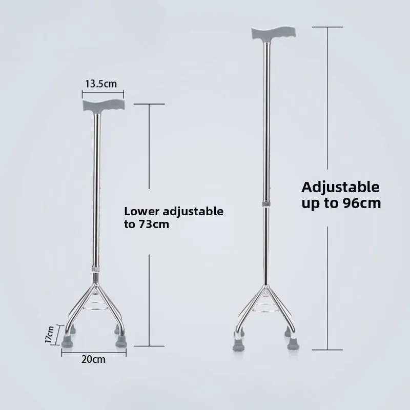 

‌Ergonomic T-Grip Walking Cane for Seniors - Lightweight Aluminum Anti-Fall Safety Support with Non-Slip Rubber Tip‌