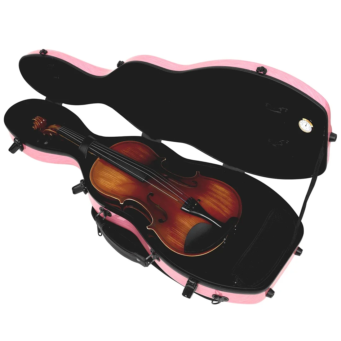 

IRIN Violin Case 4/4 Carbon Fiber Box Lightweight Violin Case Builtin Hygrometer Shoulder Strap Professional Violin Accessories