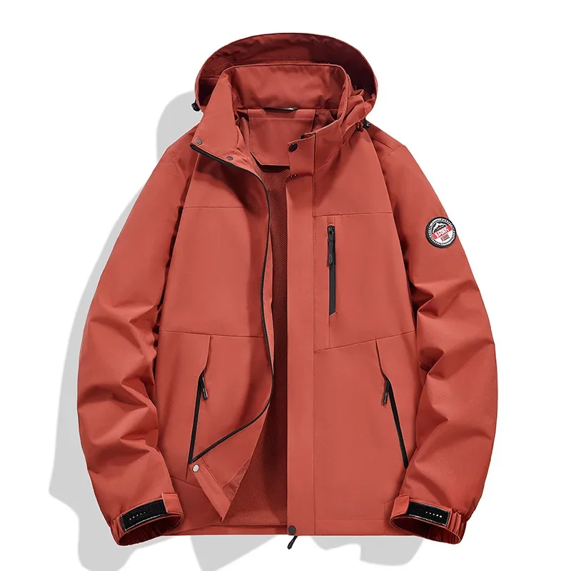 

2025 весенняя новая уличная тонкая куртка для кемпинга, мужская водонепроницаемая дышащая весенне-осенняя уличная куртка с капюшоном, мужская