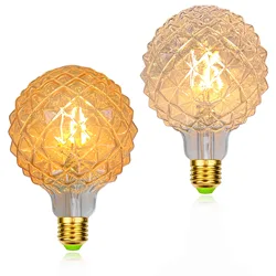 TIANFAN Edison Led Bulb G95 Pineapple 4W 2700Kelvin Warmth Glow 40W Equally 110V 220V Specialty Decorative Light Bulb