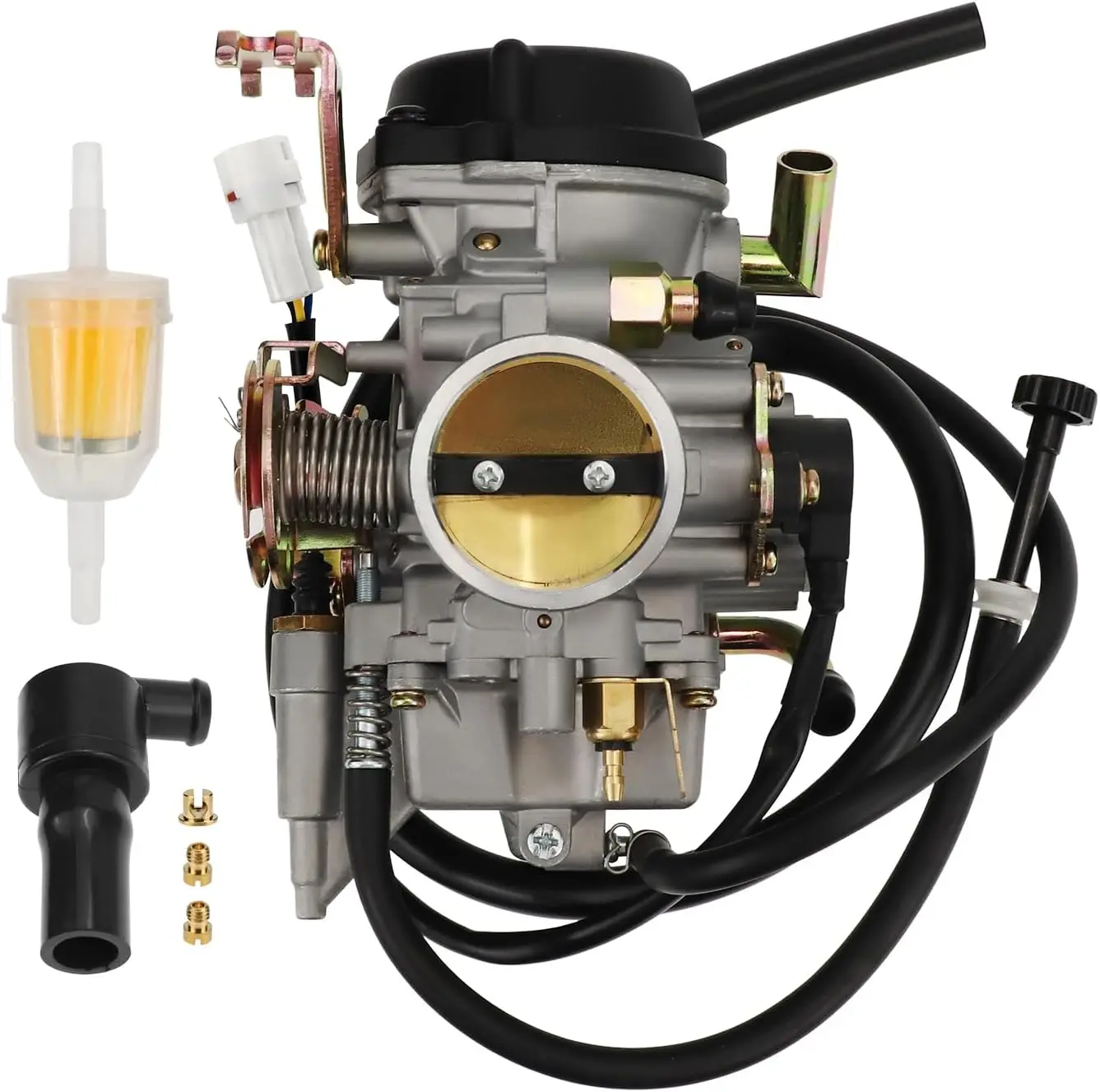 Carburetor with Intake Manifold Fits for Yamaha Road Star XV1600 1999-2003 XV1700 2002-2014 Replace 4WM-14101-03-00 4WM-14101-13