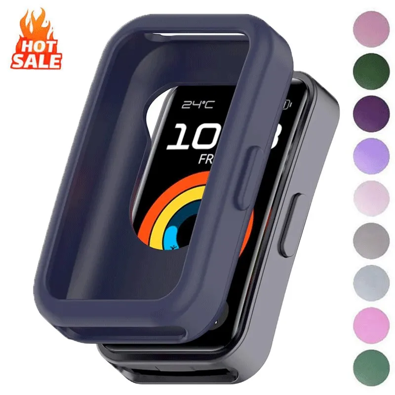 Soft TPU Case Cover For Huawei band 8 9 10 Candy Color Slim Smart Watch Screen Protector Bumper Cases for Huawei Band 10 9 8NFC