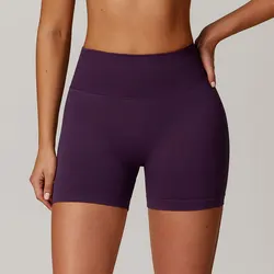 Ribbed Shorts for Women Yoga Shorts Push Up Booty Workout Gym Shorts Fitness High Waist Sports Short Seamless Women Clothing