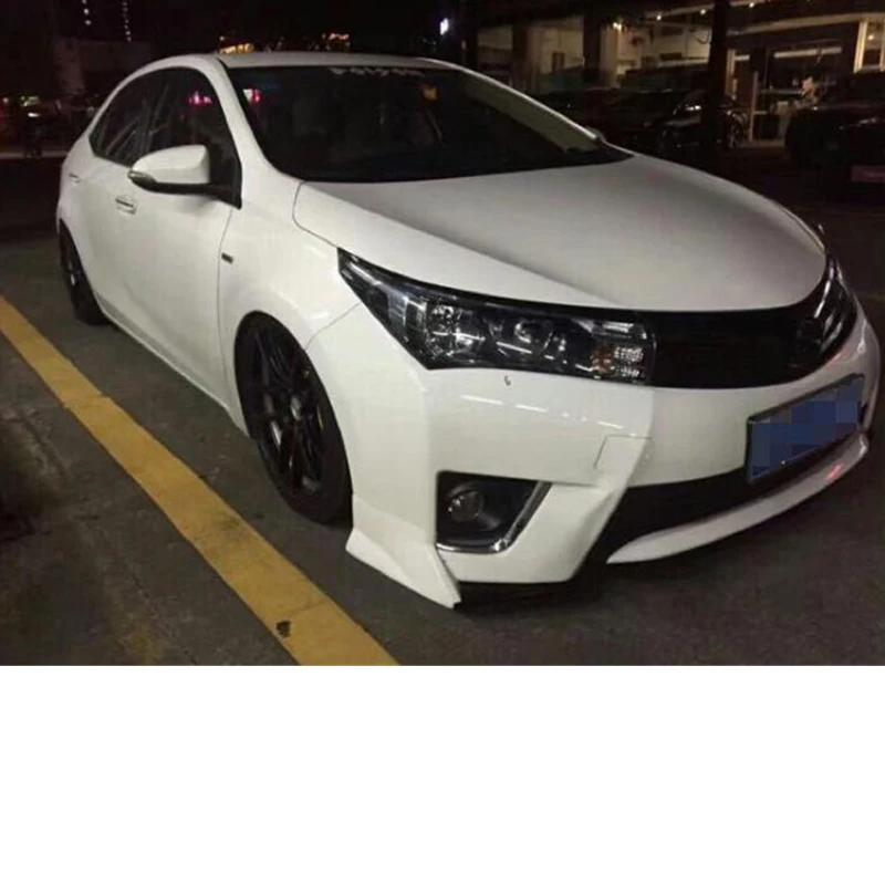 For Toyota Corolla 2014 2015 2016 ABS Front Bumper Diffuser Lips Splitter Car Accessories Spoiler Body Kit view 3