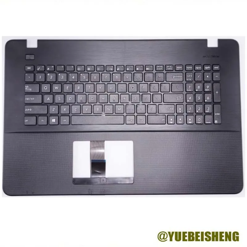 YUEBEISHENG        New/org For Asus X751 X751L X751LK X751M X751MA X751S X751Y X751N palmrest US keyboard Upper cover Black