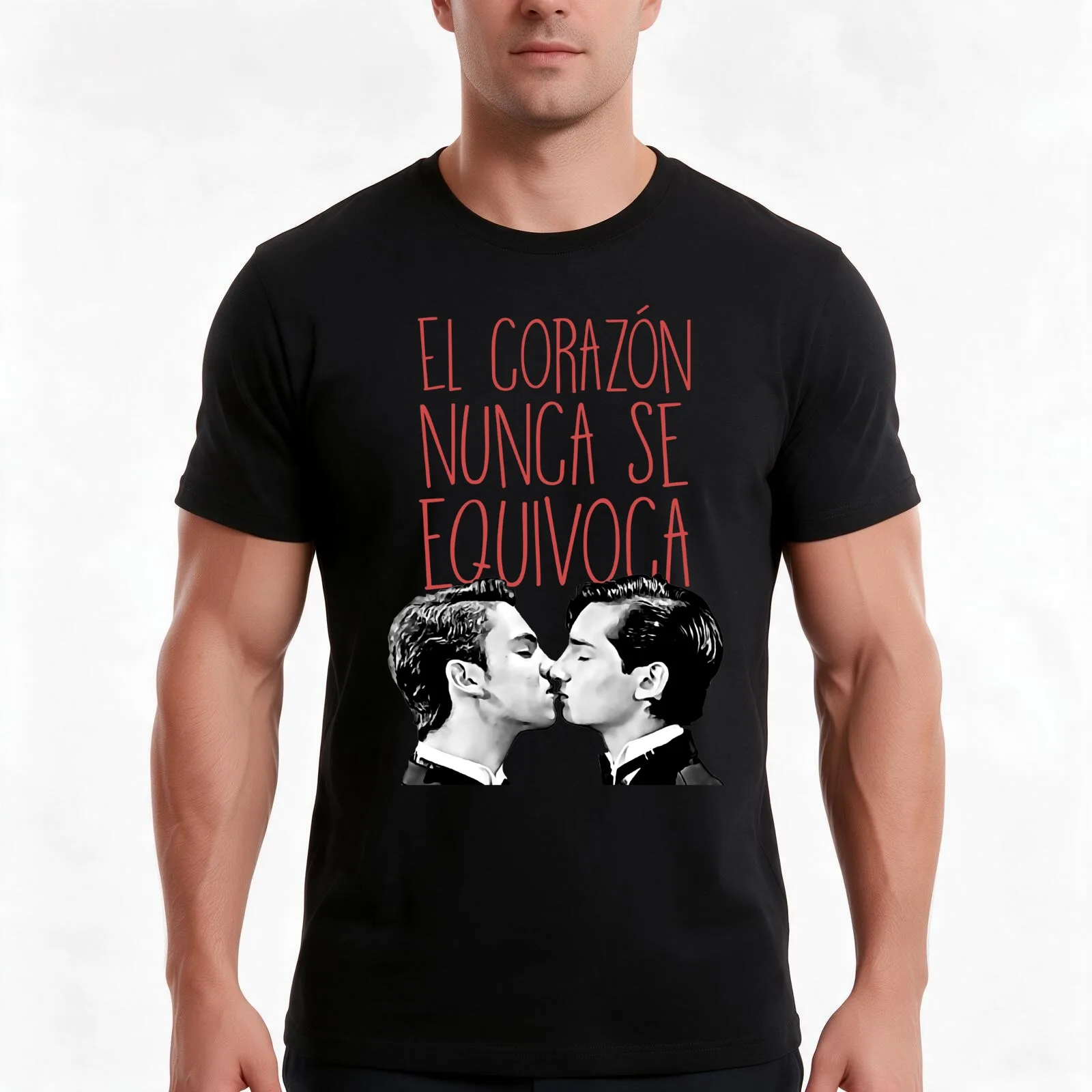 Aristemo - The heart is never wrong T-Shirt, Summer Casual Cotton Tee, Oversized Streetwear Tops, Vintage Graphic Print